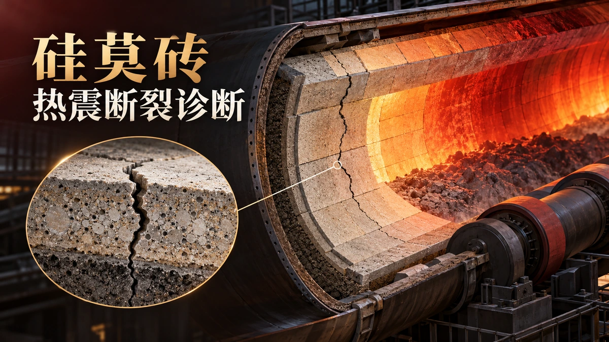 5000t/d水泥窑过渡带硅莫砖：热震断裂失效深度诊断 · AI生成专题示意图
